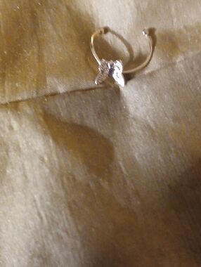 Sterling Silver Butterfly Toe Ring - Silver